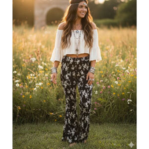 Floral Bell Bottoms by E·S·S·U·E